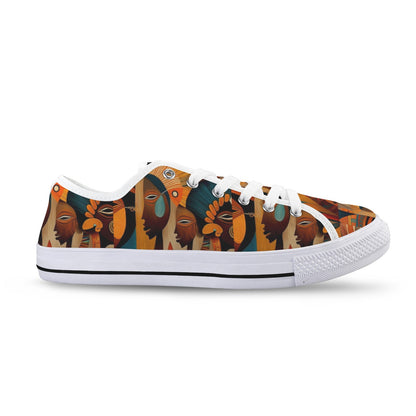 African Art  Low Top Women's Shoes