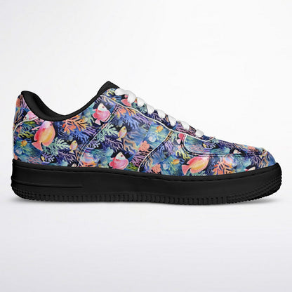 Core Low Shoes – Tropical Fish & Bright Coral Ocean Design Sneakers  Custom Design