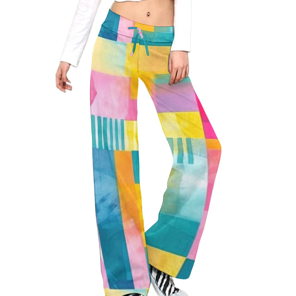 Straight Lace-Up Yoga Pants