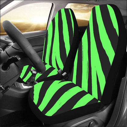 Green and Black Car Seat Covers (Set of 2)