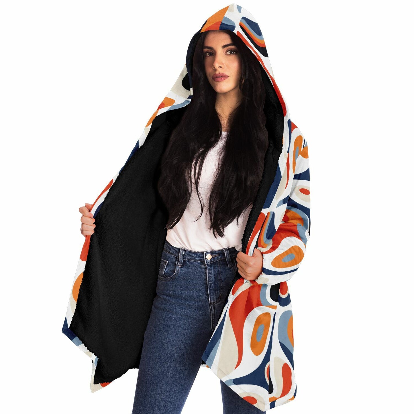 Colorful Abstract Cloak – Cozy Style with Bold Design | High Quality Custom Design