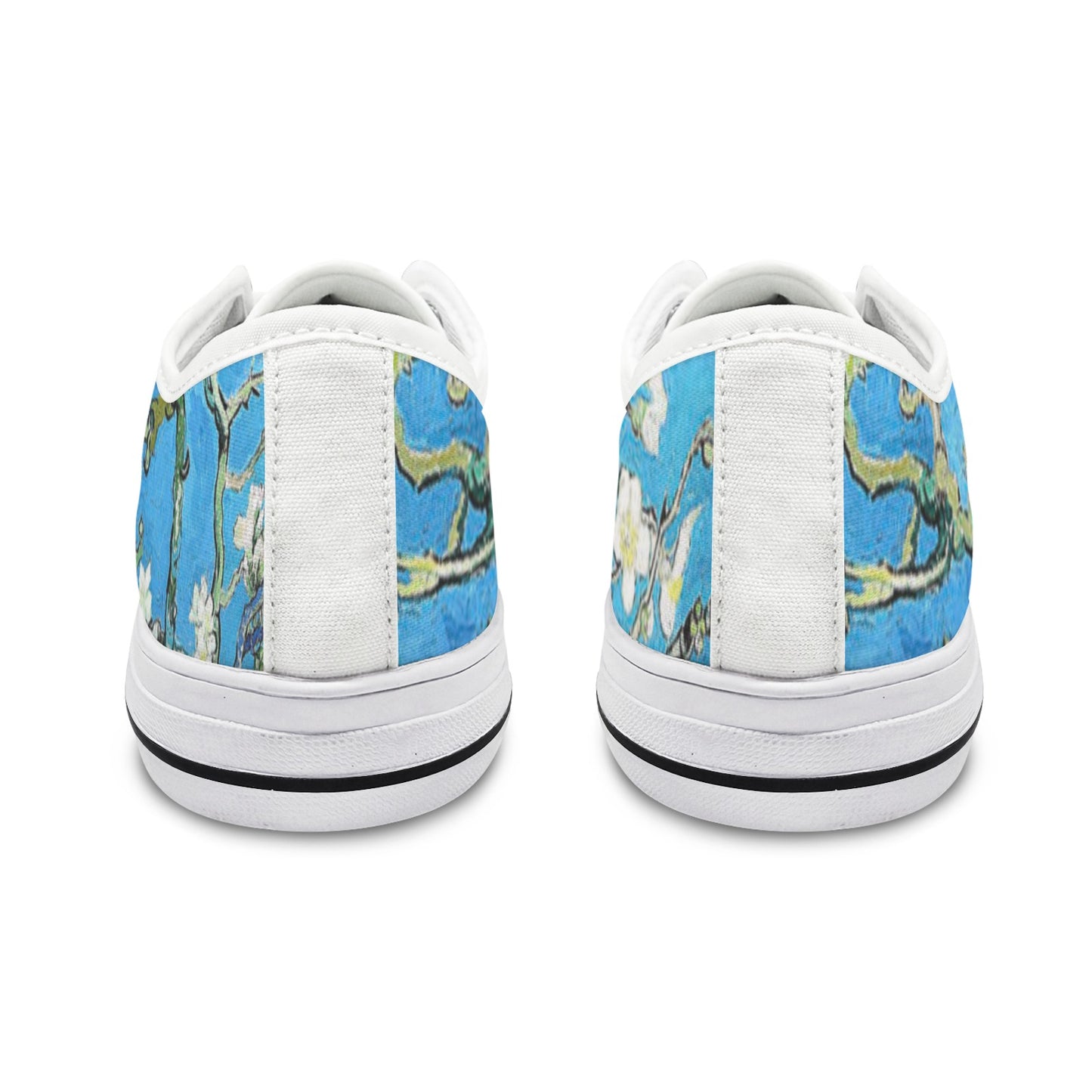Van Gogh Almond Blossom Low Top Sneakers, Women's Casual Shoes