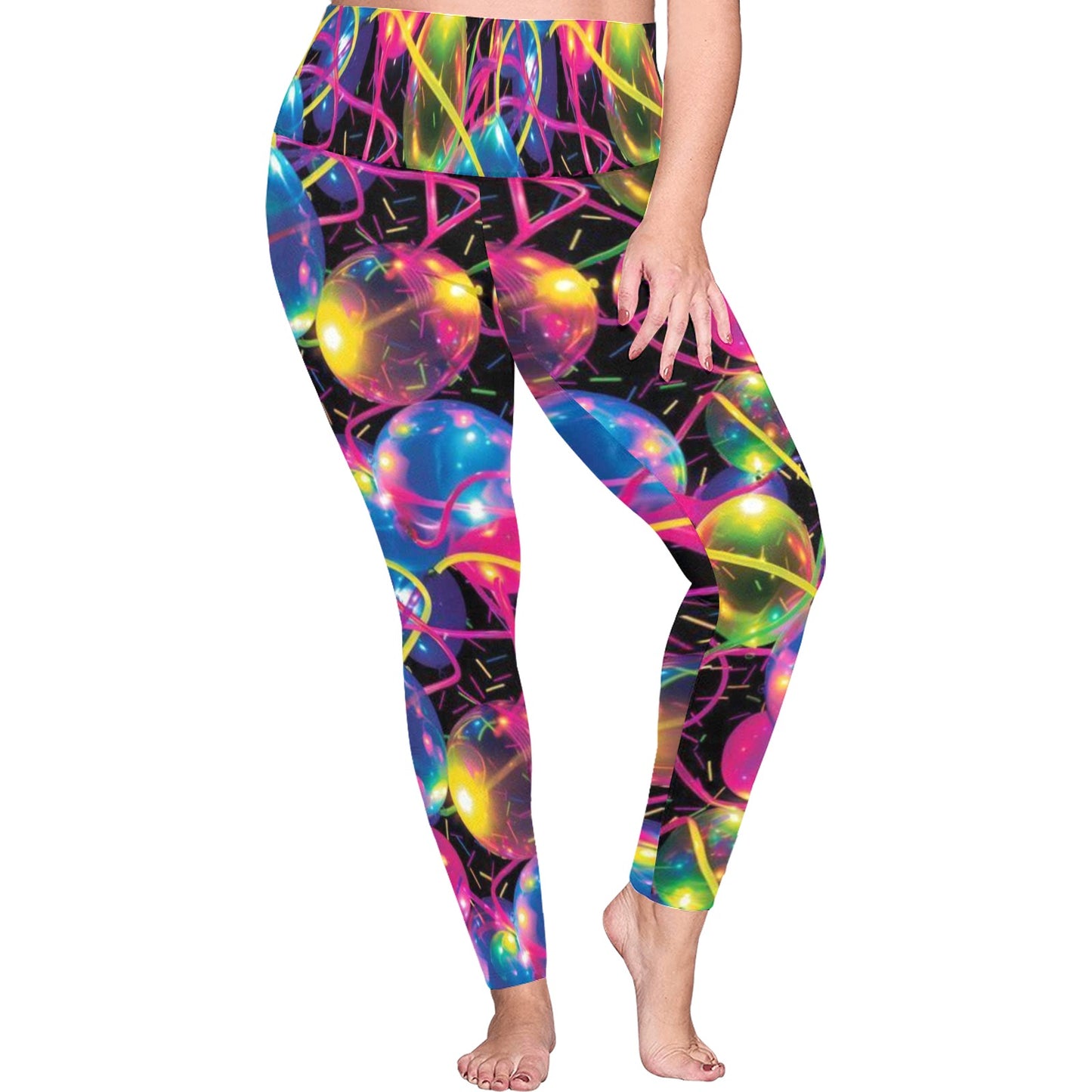 Women's High Waist Leggings (Plus Size)