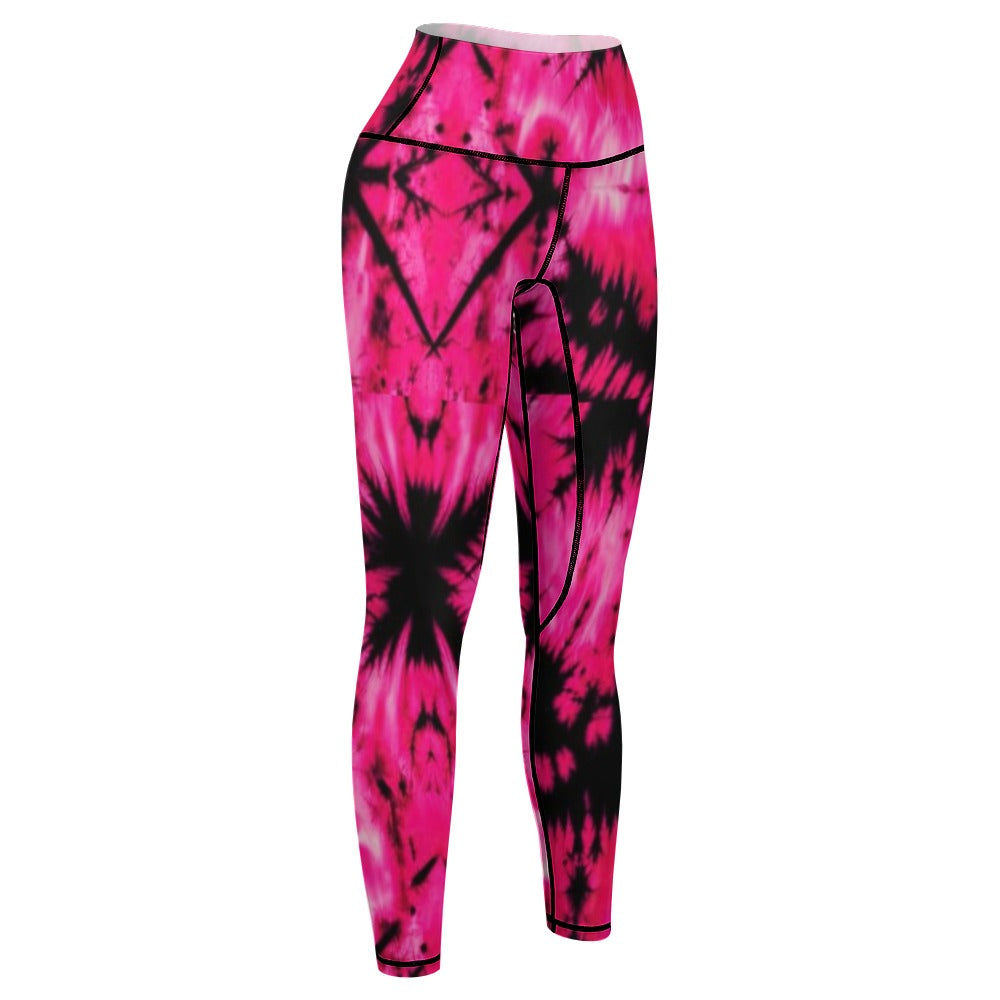 Women's Comfort Pink & Black Sports Yoga Pants