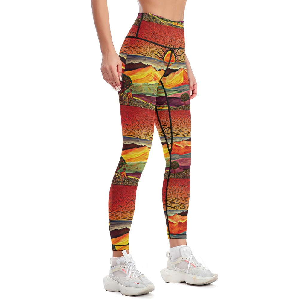 Women's Sunset Comfort Sports Yoga Pants