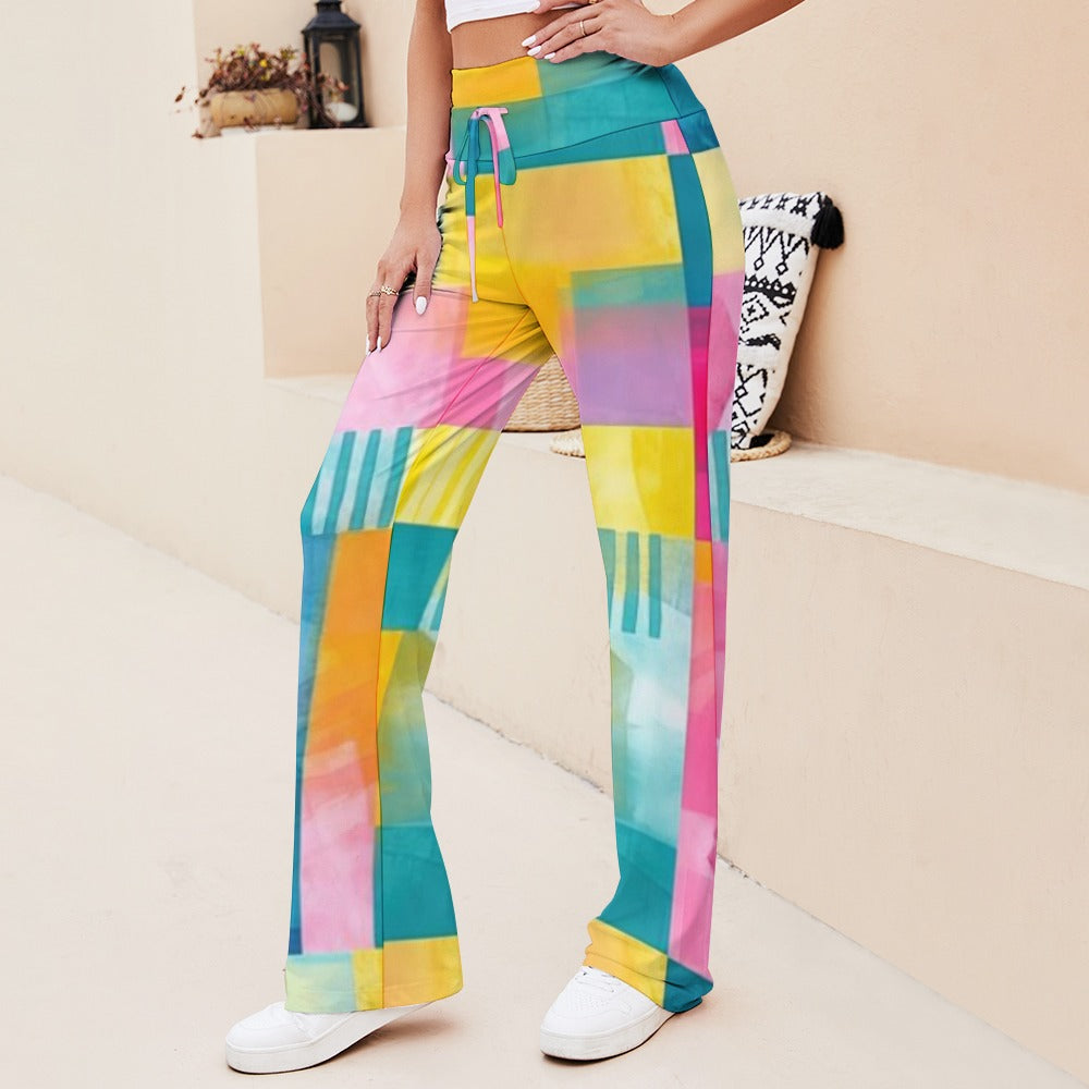 Straight Lace-Up Yoga Pants