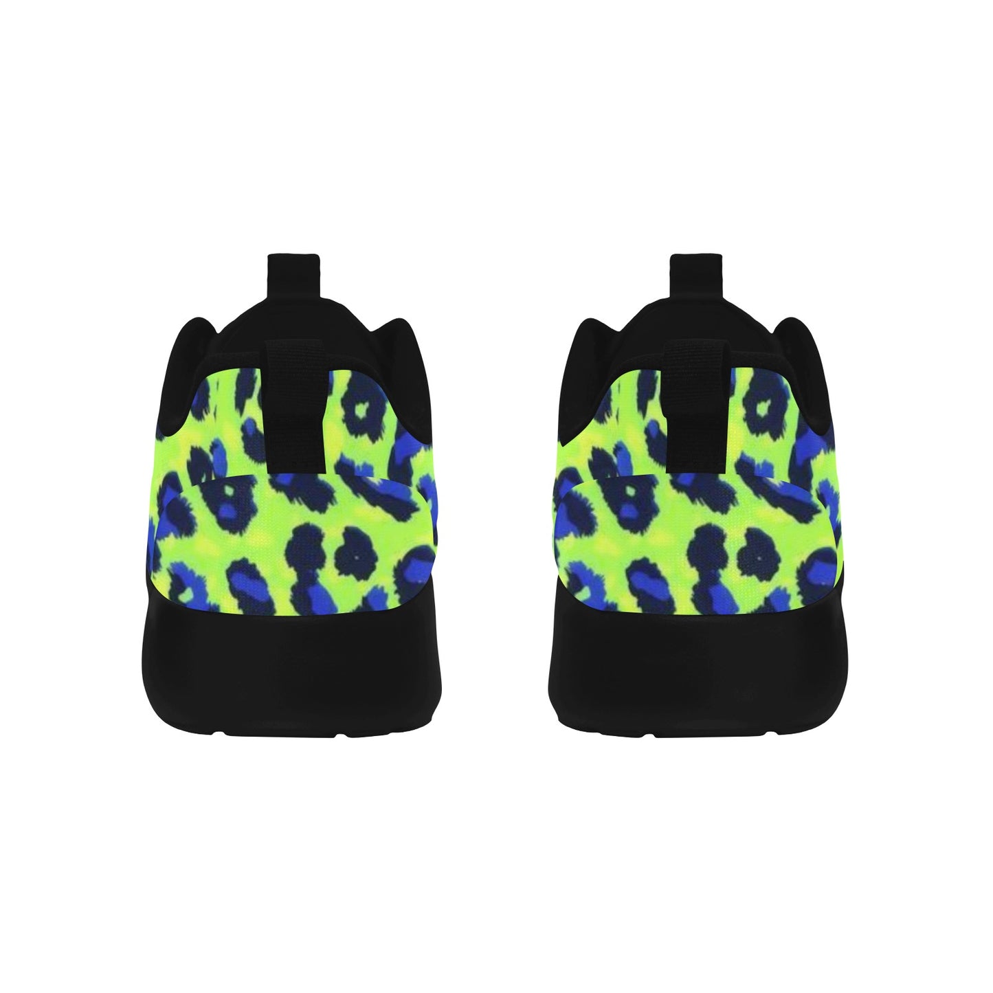Extinction Women's Sneakers Black and Green Animal Print