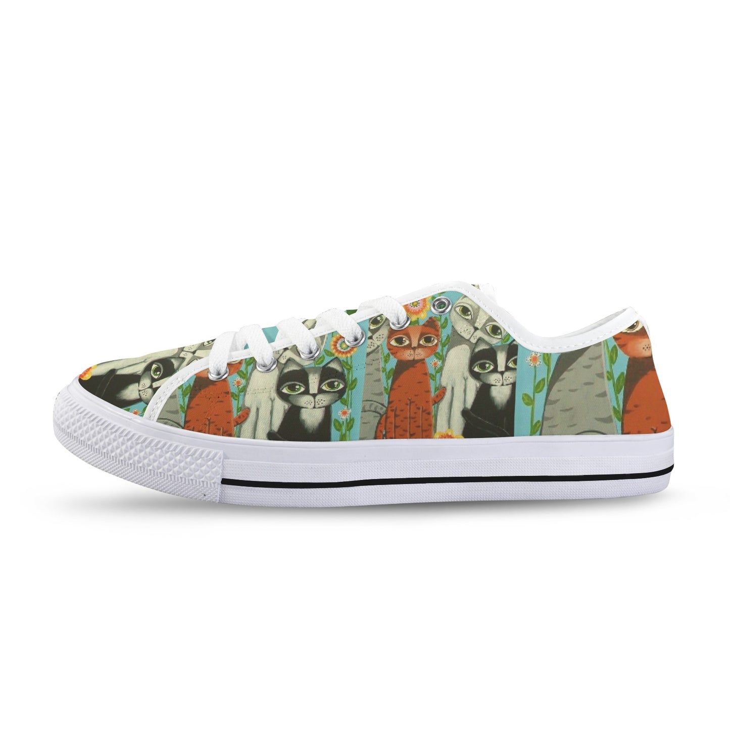 Whimsical Cats Low Top Women's Shoes