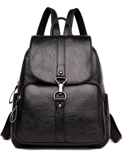 Anti-Theft Leather Backpack for Women + FREE Smart Tracker