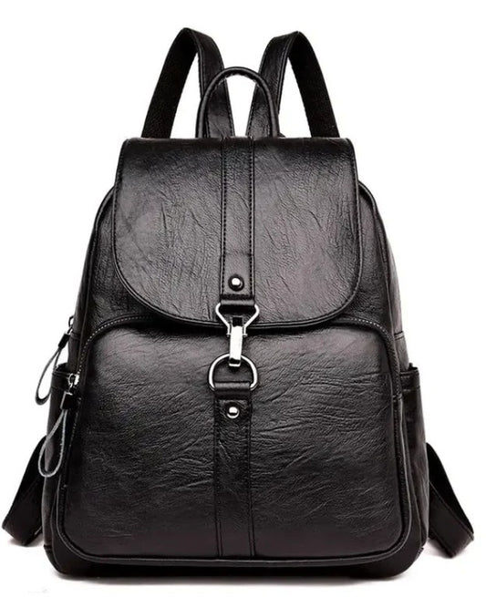 Anti-Theft Leather Backpack for Women + FREE Smart Tracker