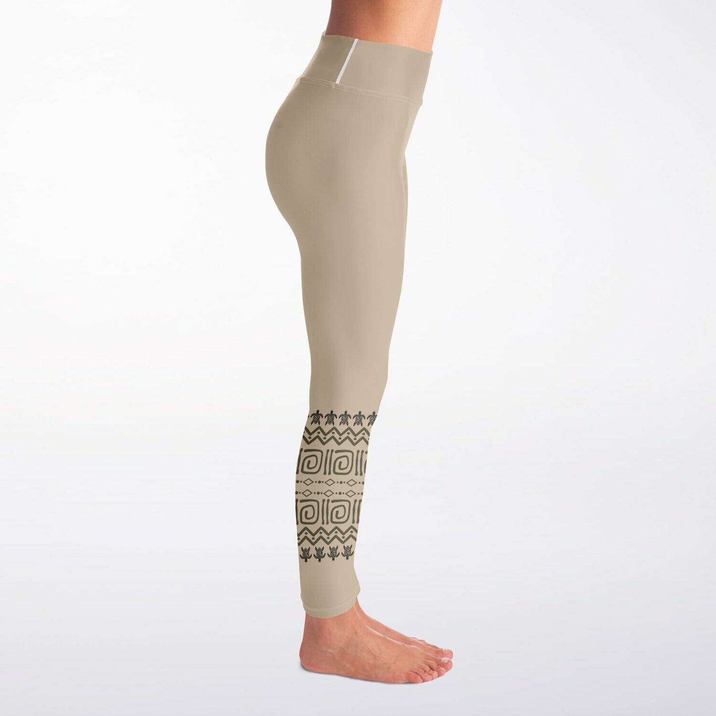 Boho Tribal Yoga Leggings – Full Length Festival Pants, Hand Block Print Yoga Trousers & Activewear copy copy
