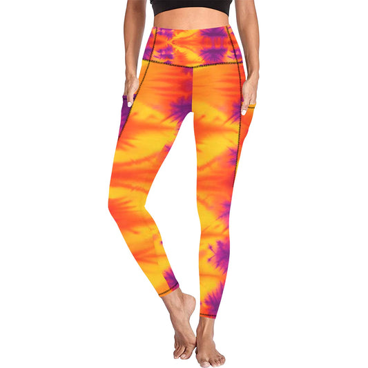 Tye Die Leggings with Pockets
