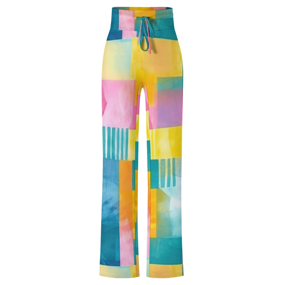 Straight Lace-Up Yoga Pants