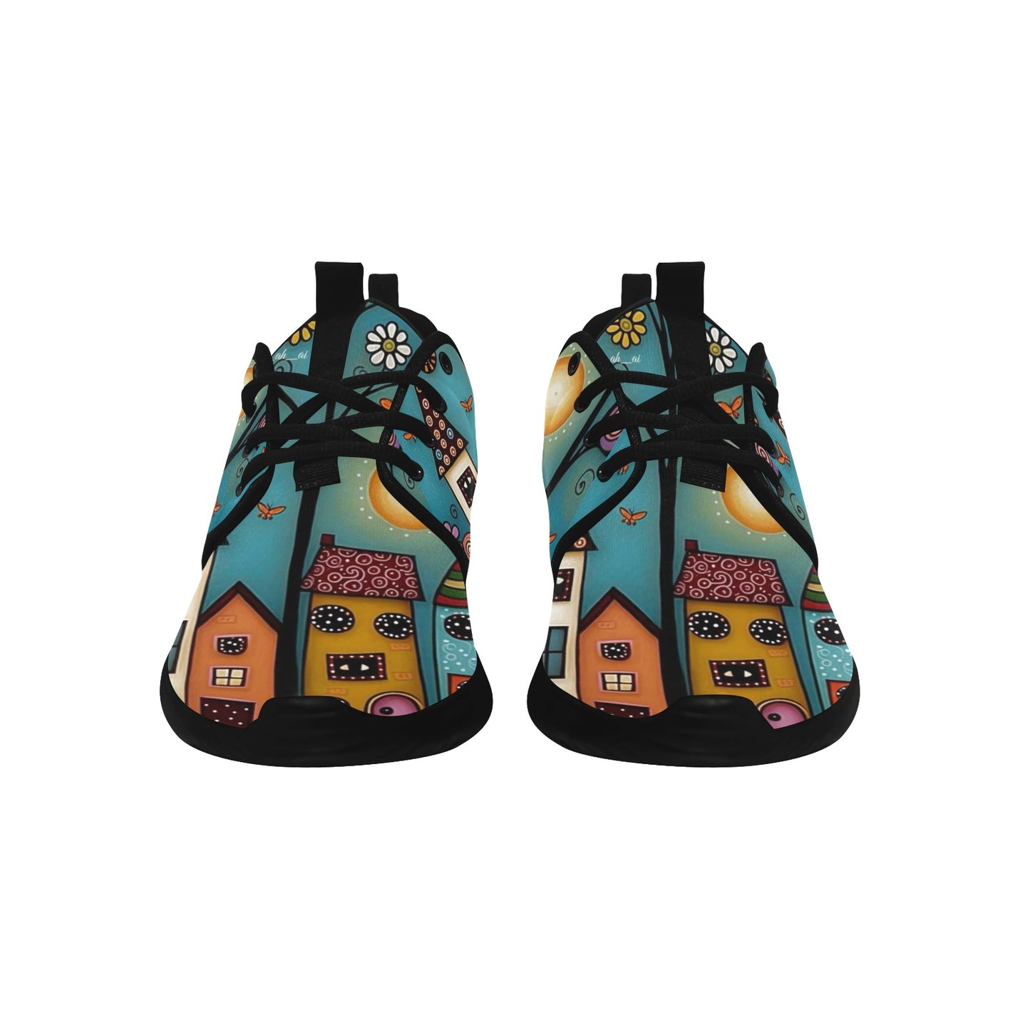 Women's Whimsical House Sneakers