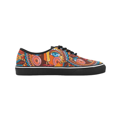 Women's Classic Whimsical Sun Canvas Low Top Shoes