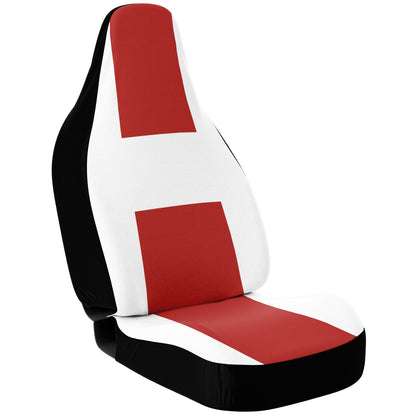 White & Ruby Red Car Seat Covers – Elegant Two-Tone Design  Quality Made Custom Design copy