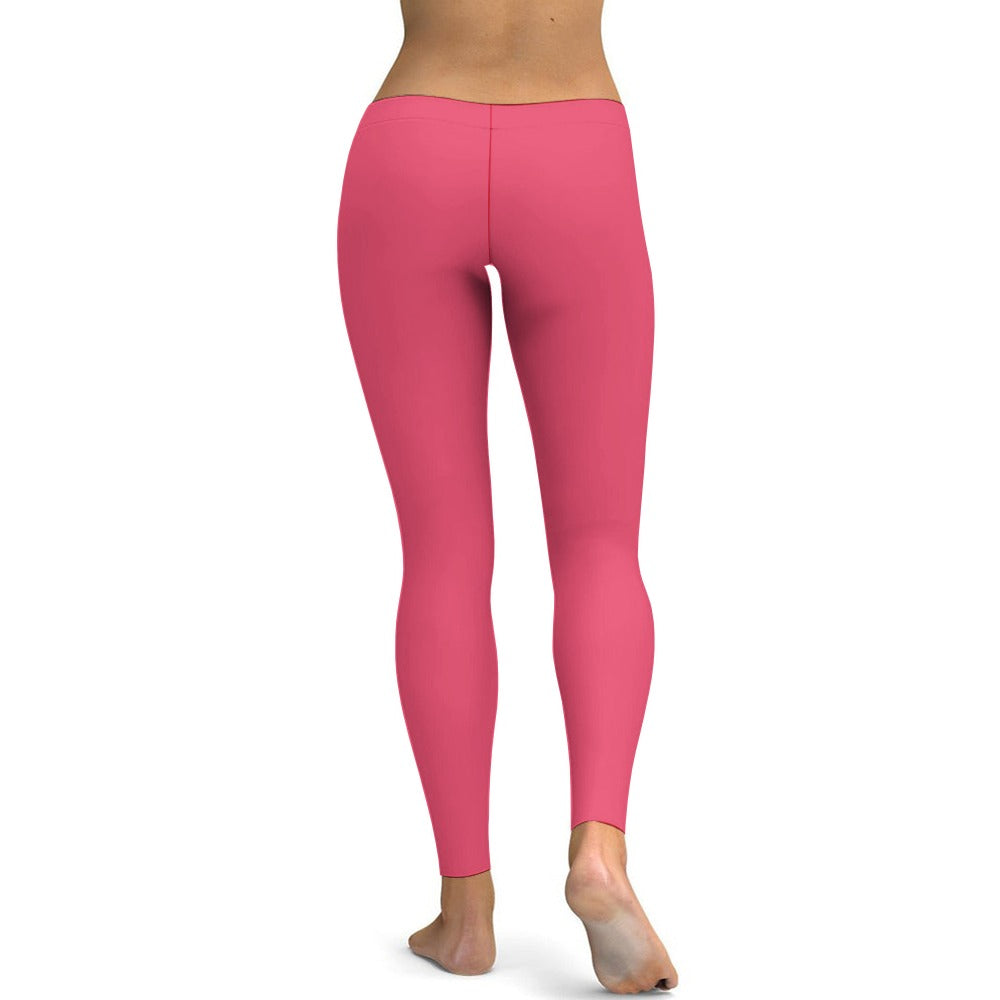 Soft Ladies Watermelon Color Yoga Pants