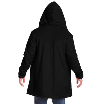 Black Oversized Hoodie Long Warm Hooded Sweatshirt Women Men, Plus Sizes Available