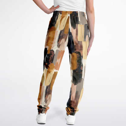 Abstract Brush-Stroke Track Pants