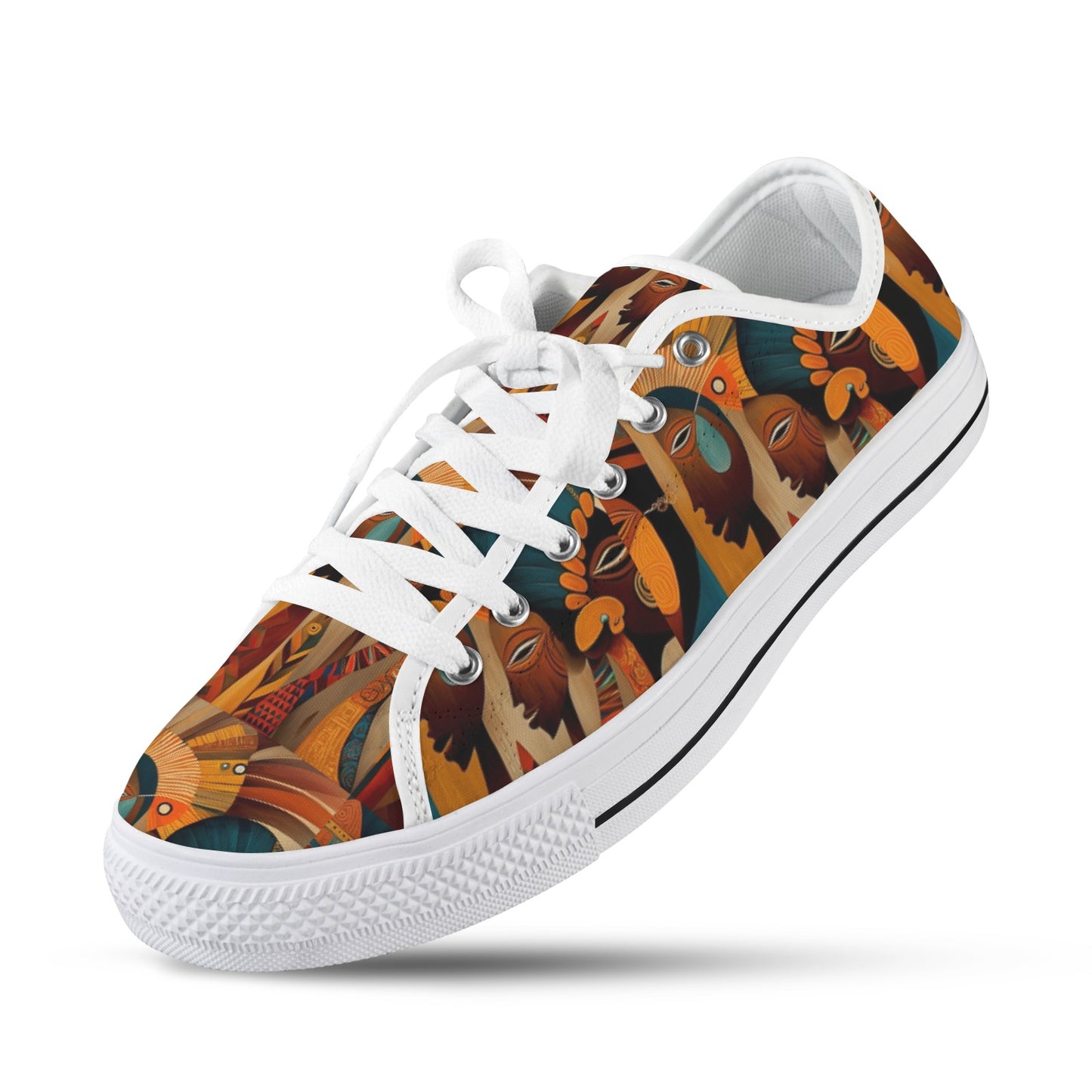 African Art  Low Top Women's Shoes