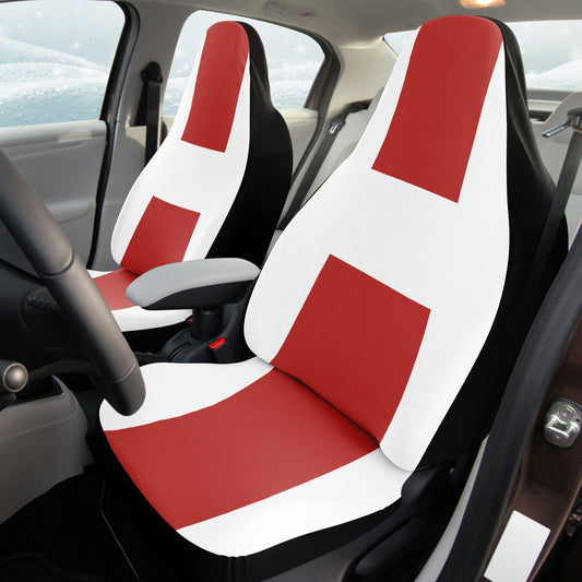 White & Ruby Red Car Seat Covers – Elegant Two-Tone Design  Quality Made Custom Design copy
