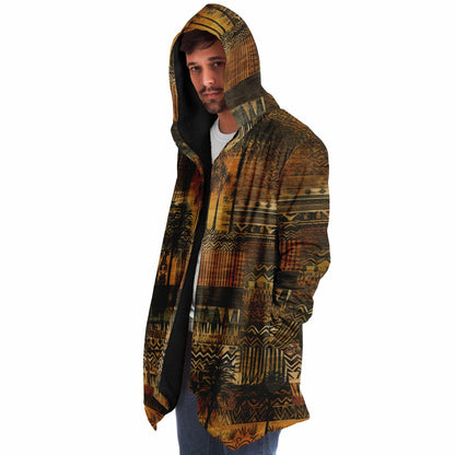 Tribal Hooded Cloak – Boho Street Style Palm Tree Coat | Boho Men Style
