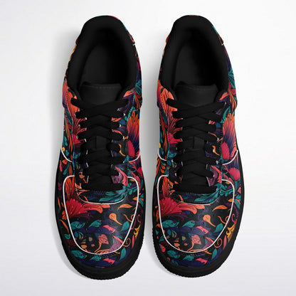 Core Low Shoes – Retro Floral Sneakers for Hippie Style