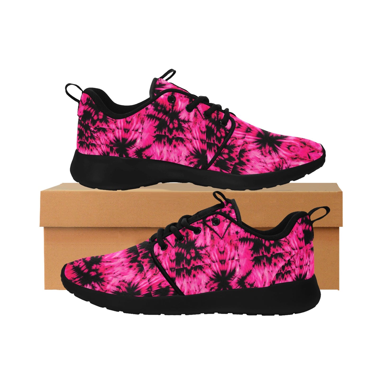 Splot - Pink & Black Women's Sneakers