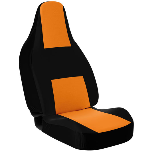 Sunset Orange Car Seat Covers – Bold & Stylish Custom Design High Quality Easy To Install