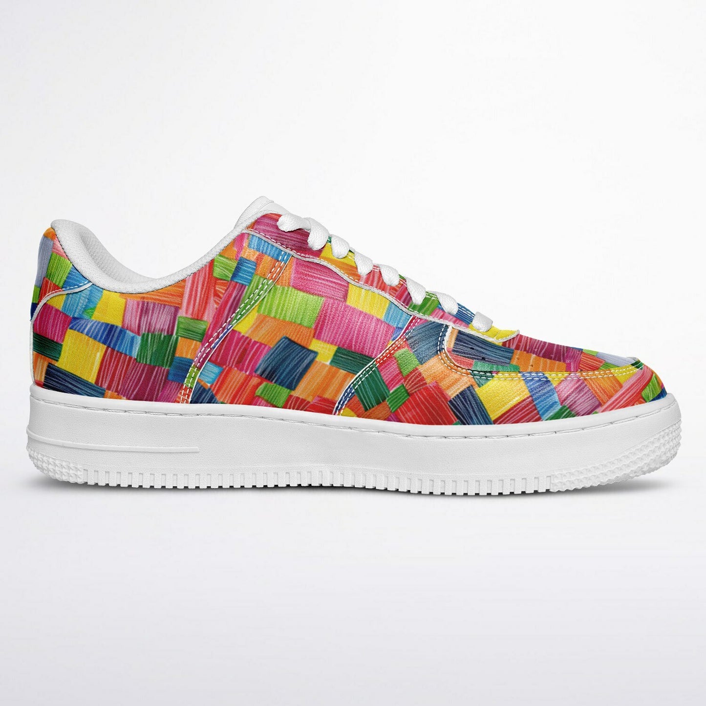 Core Low Shoes, Multi-Colored Sneakers, Custom Fashion Low Tops, Unique Artistic Streetwear