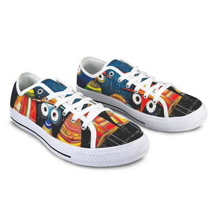 Whimsical Bird Low Top Women's Shoes