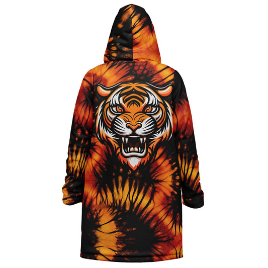 Black & Orange Zipper Cloak – Stay Warm, Stay Fierce | Custom Design | Gifts for Men Gifts for Women