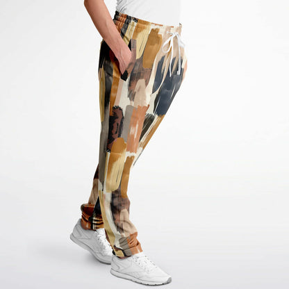 Abstract Brush-Stroke Track Pants