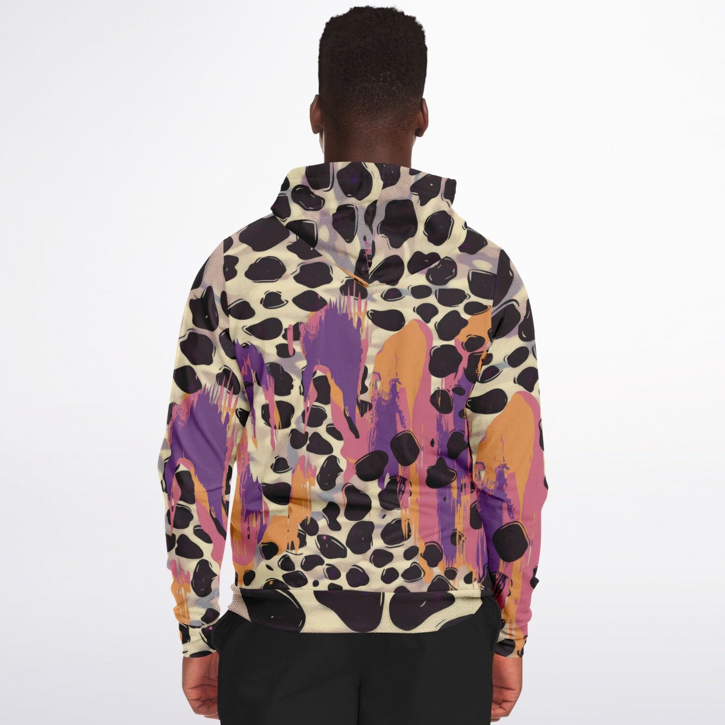 Animal Print Fashion Zip-Up Hoodie
