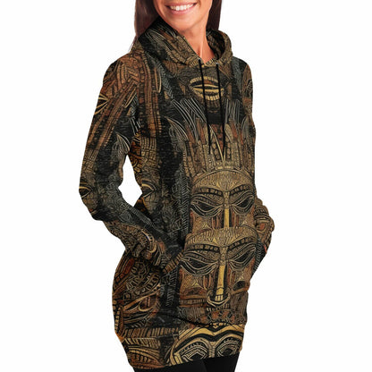 Fashion Longline Hoodie – Tribal, African, Bohemian Style