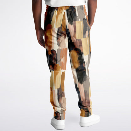 Abstract Brush-Stroke Track Pants