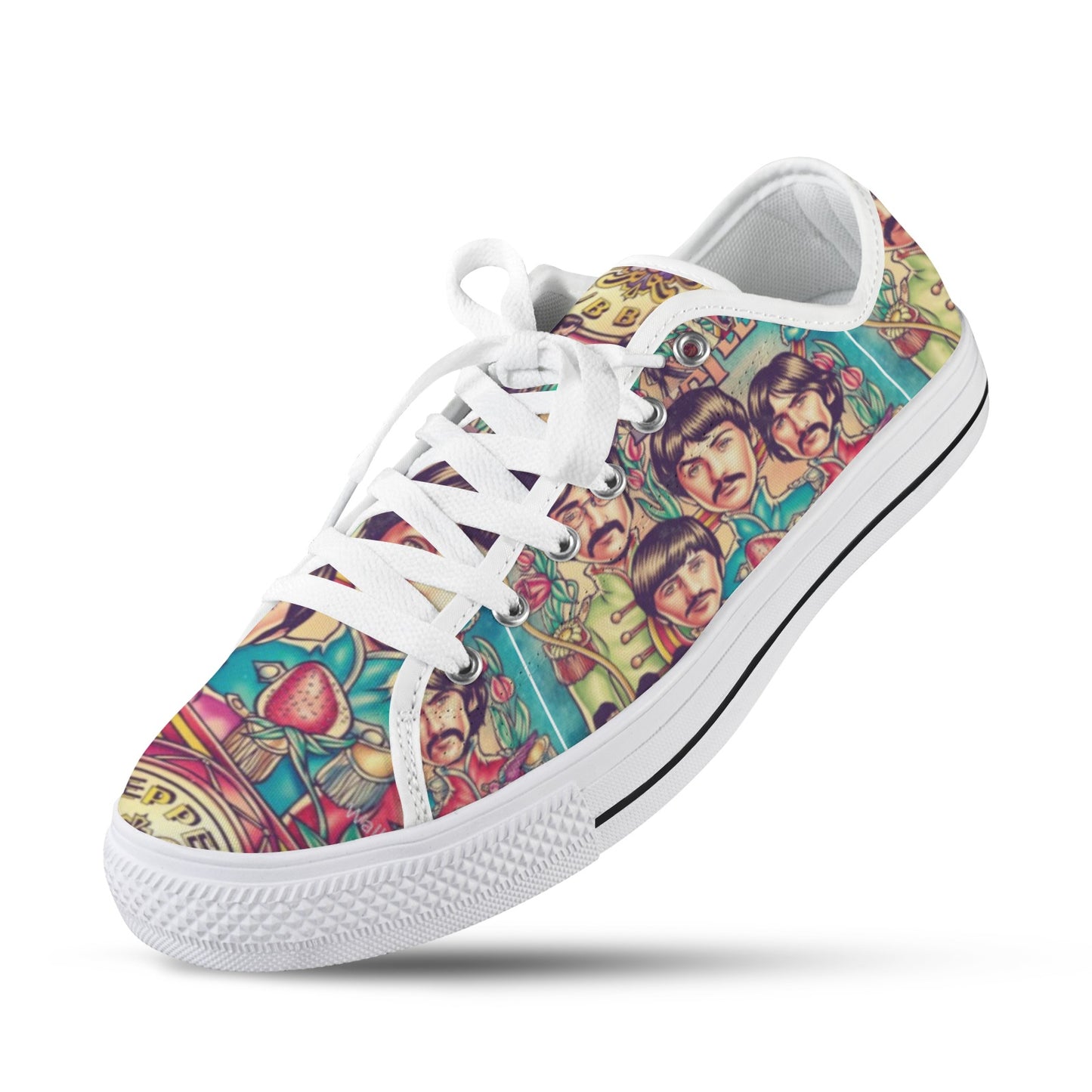 Beatles Sargent Pepper Low Top Women's Shoes