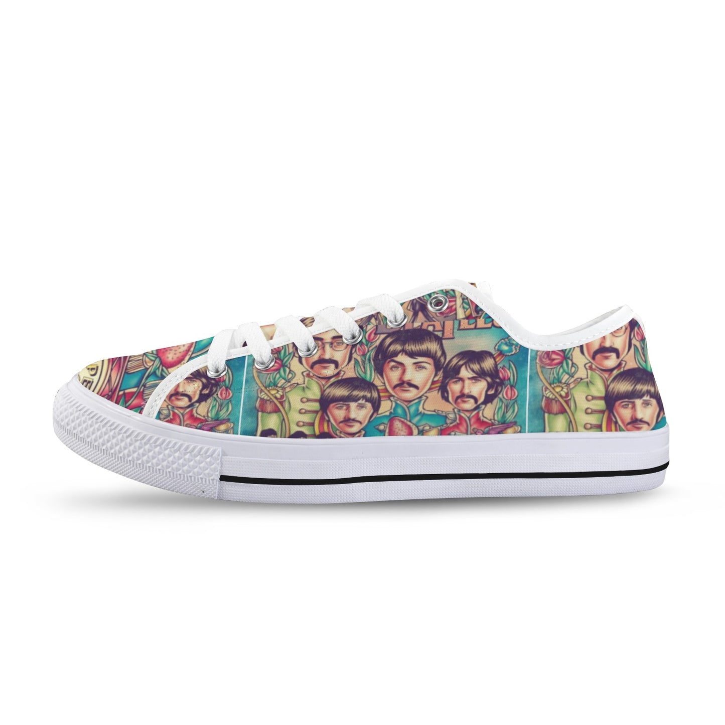 Beatles Sargent Pepper Low Top Women's Shoes