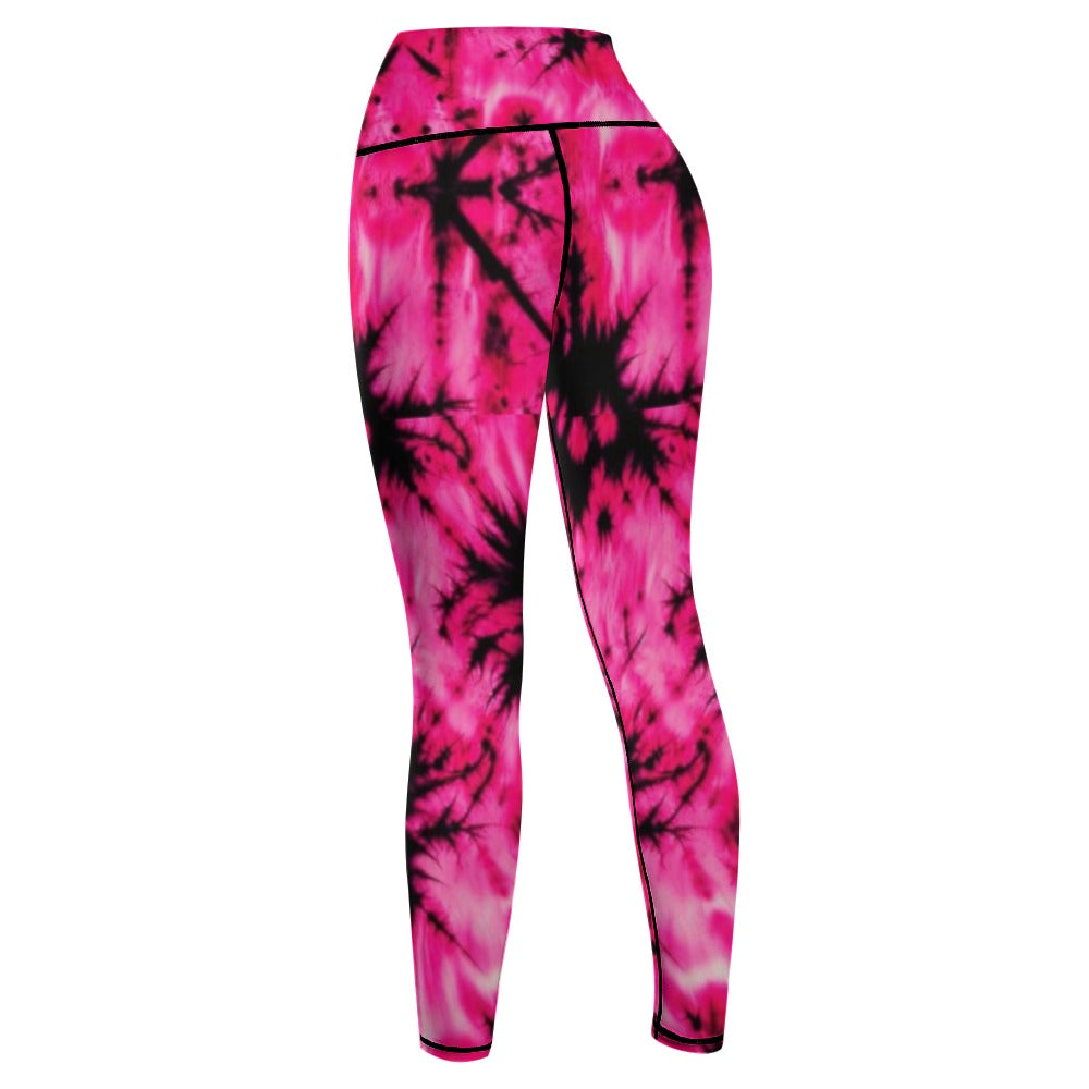 Women's Comfort Pink & Black Sports Yoga Pants