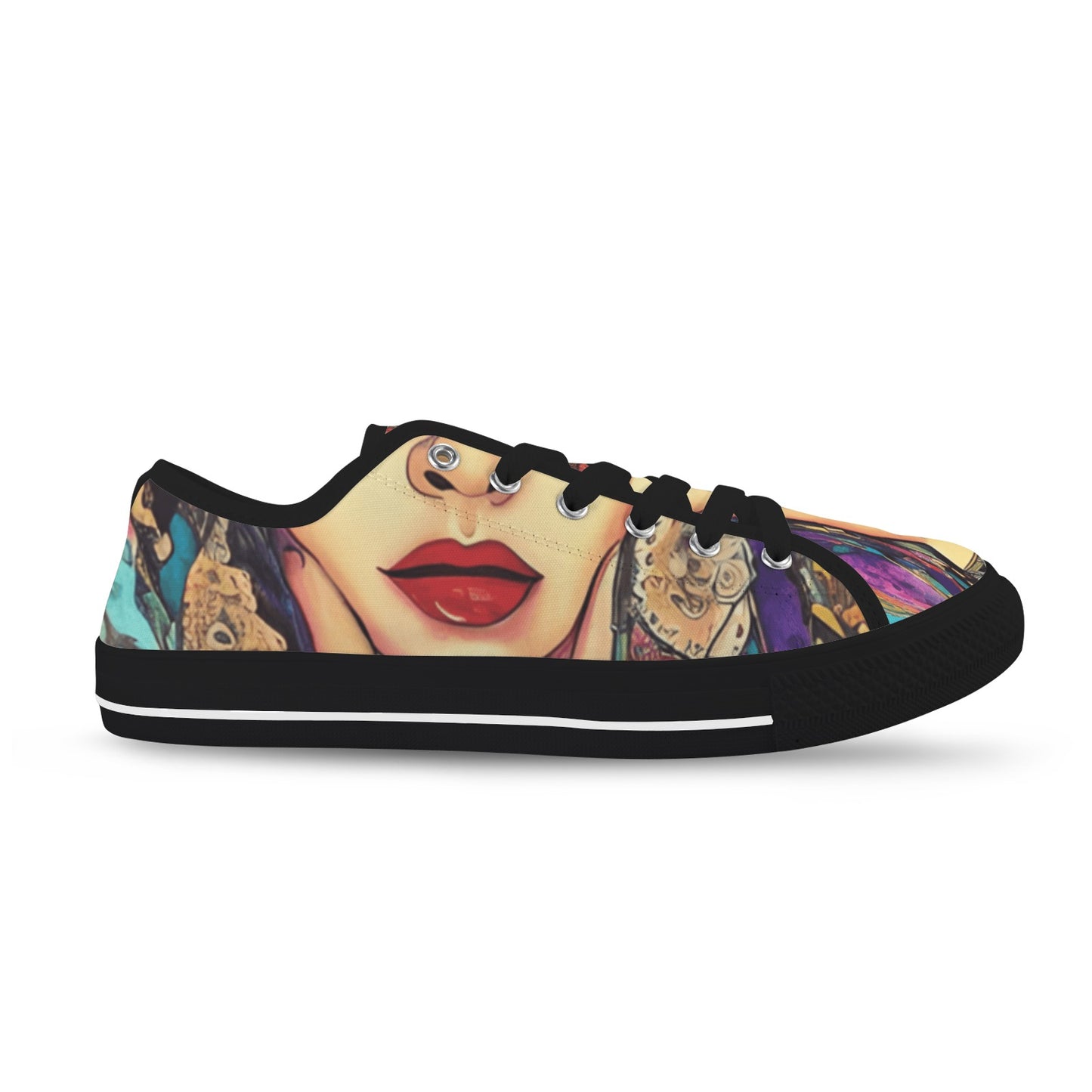 Bohemian Art Low Top Women's Shoes