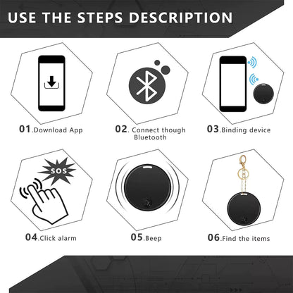 2 Mini Bluetooth GPS Trackers – Find Keys, Wallets & Bags Fast | Anti-Lost Smart Tag