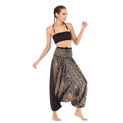 Boho Big Crotch Yoga Pants Jumpsuit