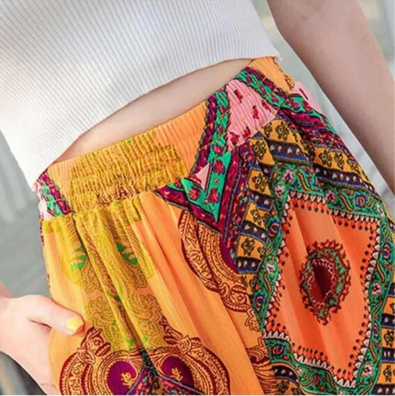 Bohemian Harem Pants for Beach Vacation and Travel