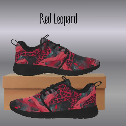 Red Leopard Women's Sneakers