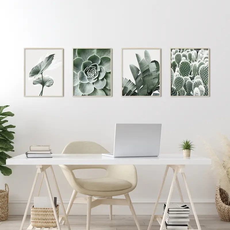 6pcs Botanical Wall Art Prints in Sage Green, 8x10 Inches