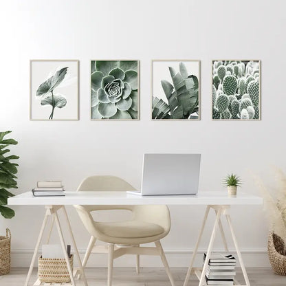 6pcs Botanical Wall Art Prints in Sage Green, 8x10 Inches