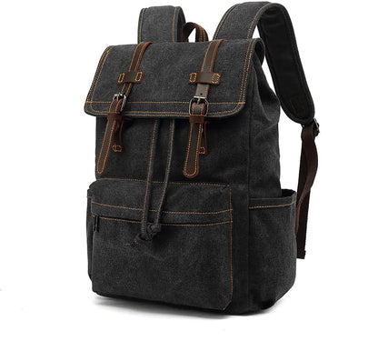 Vintage Crazy Horse Leather Men's Travel Backpack