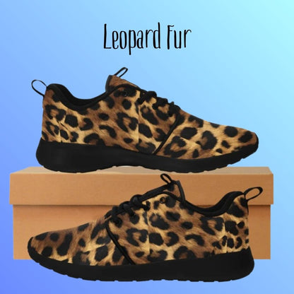 The Leopard Fur Women's Sneakers - Lightweight, Breathable & Bold