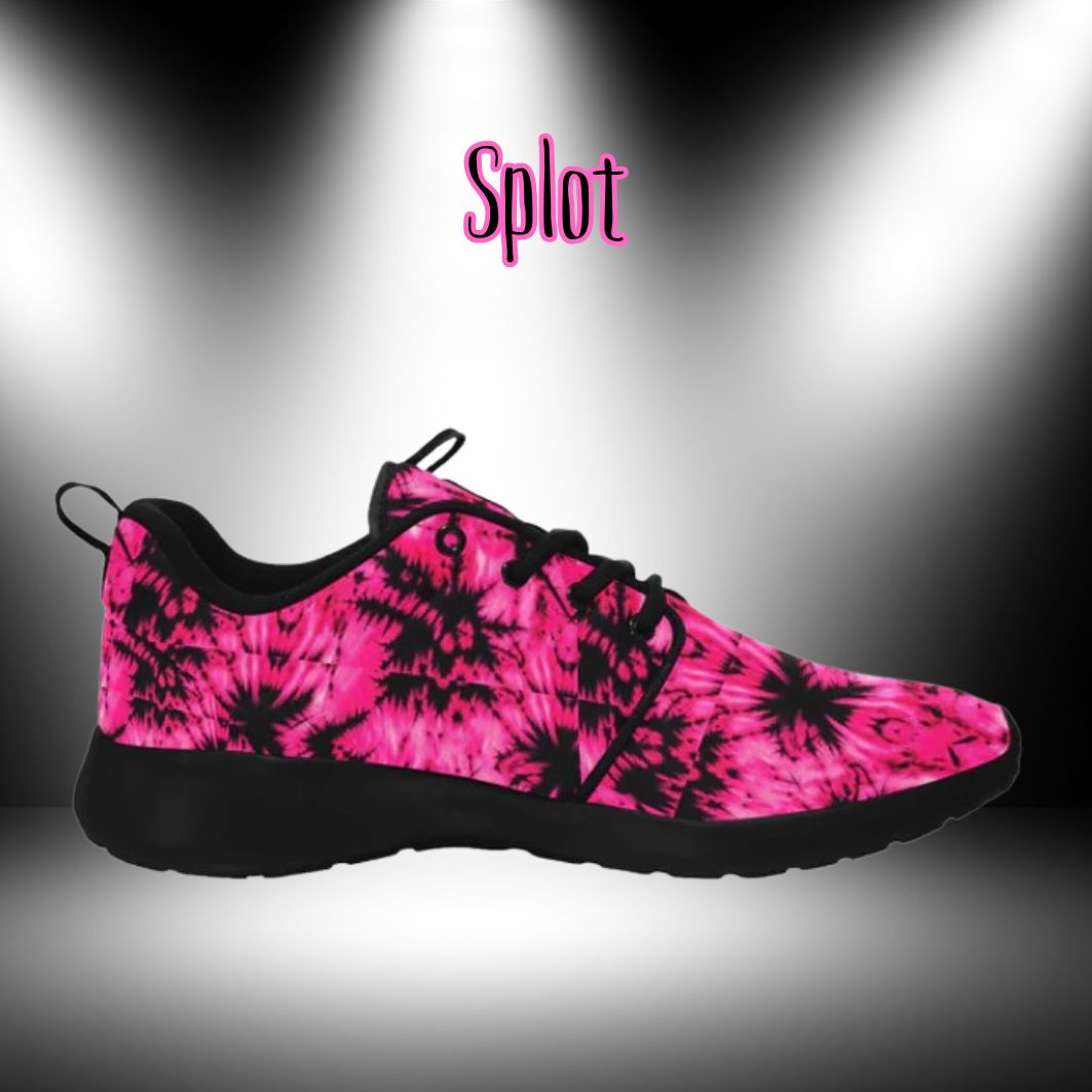 Splot - Pink & Black Women's Sneakers