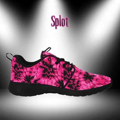 Splot - Pink & Black Women's Sneakers